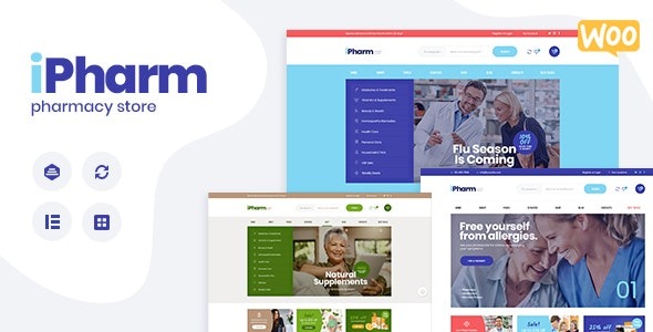 IPharm (v1.2.2) 在线药房与医疗WordPress主题