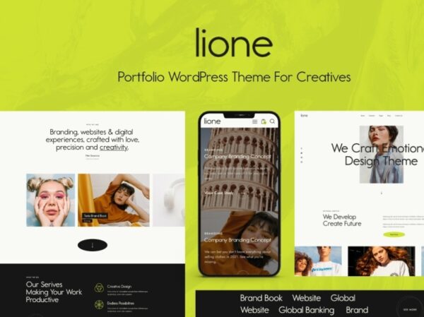 Lione v1.14.0 创意人士个人作品集WordPress主题