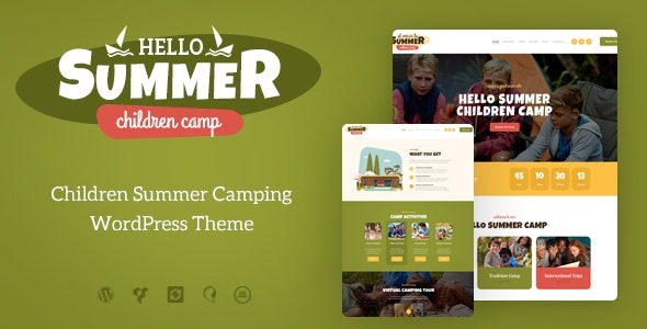Hello Summer (v1.1.3) 儿童夏令营WordPress主题