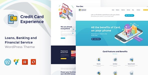 Credit Card Experience v1.2.15 信用卡公司与在线银行WordPress主题