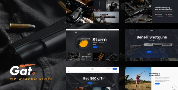 Gat v1.16.0 Gun & Weapon Store WordPress Theme - 枪支武器商店WordPress主题