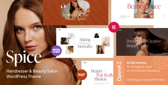 Spice v1.1.0 Beauty & Hair Salon WordPress Theme - 美容美发沙龙WordPress主题