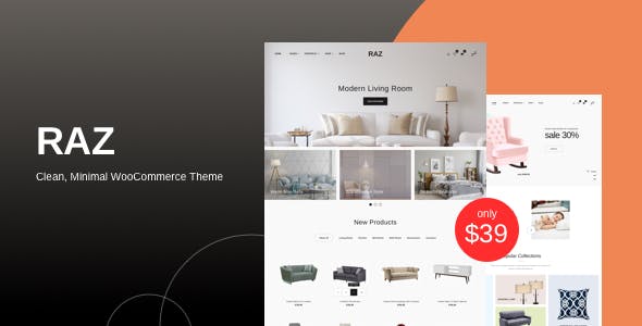 Raz (v1.2.7) 简洁极简 WooCommerce 主题