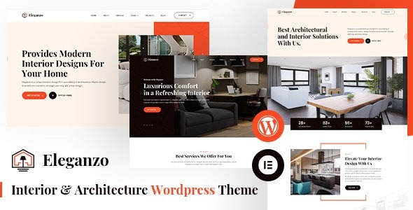 Eleganzo v1.2 室内设计与建筑WordPress主题 - 优雅现代风格