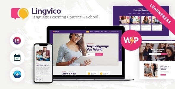 Lingvico (v1.0.13) 语言中心与培训课程WordPress主题