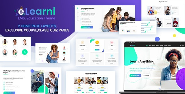 eLearni v3.1 Online Learning & Education LMS - 在线学习与教育LMS WordPress主题