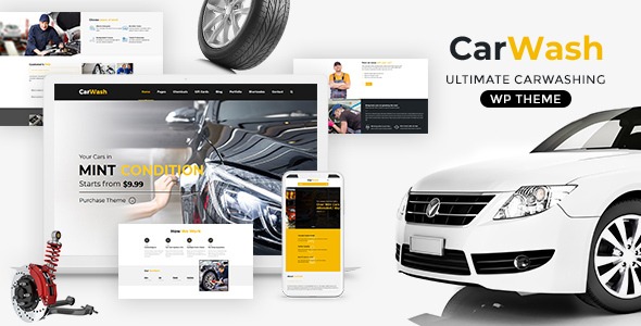 Car Wash v2.9 Auto Spa WordPress Theme - 汽车美容与保养服务WordPress主题
