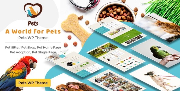 Pet World v3.0 狗狗护理与宠物商店WordPress主题 - 专业宠物护理与商店解决方案
