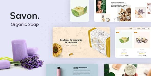 Savon (v2.0) 手工皂店WordPress主题 - 有机肥皂WooCommerce商城模板