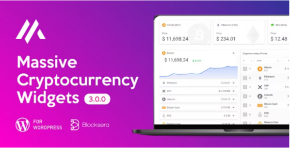 Massive Cryptocurrency Widgets Crypto Plugin v3.2.9 - 强大的加密货币小工具插件