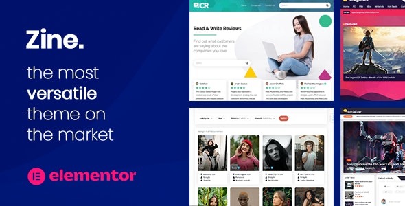 Zine (v2.24.1) 网站构建器 WordPress Elementor 主题