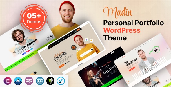 Madin v1.0.0 个人作品集WordPress主题 - 专业展示您的创意作品