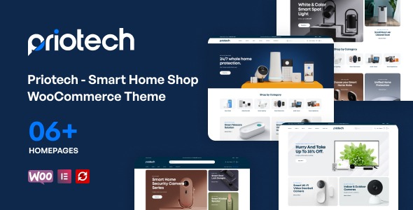 Priotech v1.0.24 – 智能家居商店 WooCommerce 主题