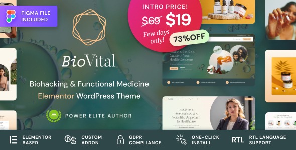 BioVital v1.0.2 功能性医学医生WordPress主题