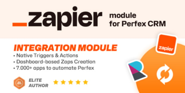 Zapier module for Perfex CRM v2.0.5b – 自动化您的工作流程和业务任务