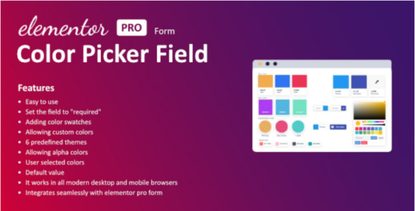 Color Field for Elementor form v1.1.0 - Elementor表单颜色字段插件