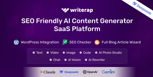 Writerap v1.2.0 AI内容生成器与SEO优化器SaaS应用