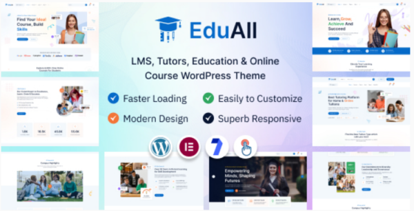 EduAll v1.0.1 教育学习管理系统与在线课程WordPress主题