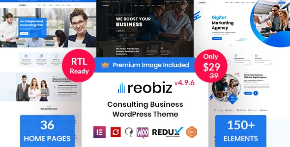 Reobiz (v5.2.3) 咨询业务WordPress主题 - 专业企业网站解决方案