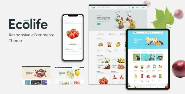 Ecolife v1.0.7 Organic WooCommerce WordPress Theme - 环保生活有机电商WordPress主题