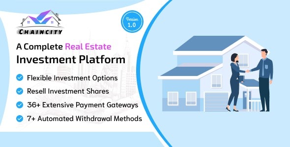 ChainCity v2.0 完整的房地产投资平台 WordPress 主题
