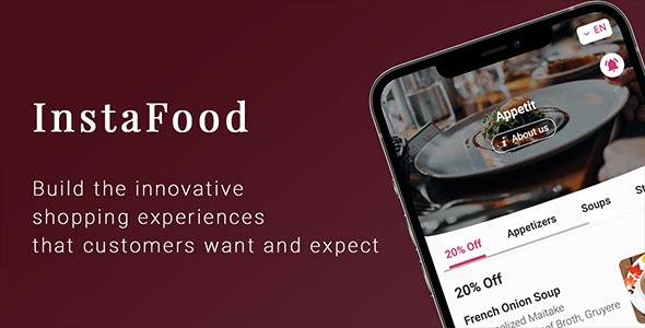 InstaFood v1.7.0 QR Menu - WordPress餐厅QR码菜单、外卖、自取和堂食解决方案