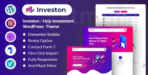 Investon (v1.0.1) 投资HYIP与商业咨询多功能WordPress主题