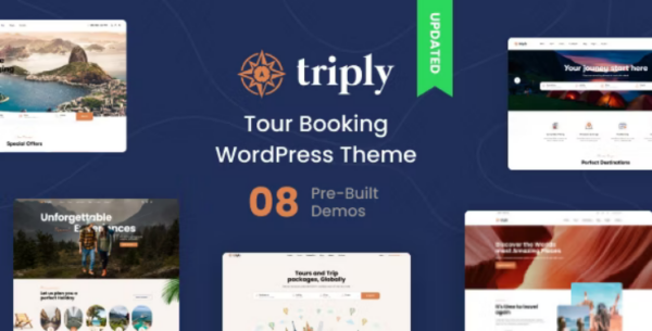Triply旅游预订WordPress主题(v2.4.5) - 专业旅行网站建设解决方案