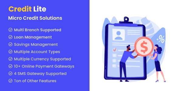 Credit Lite v2.5 多分支机构贷款与储蓄管理系统 - 微信贷解决方案