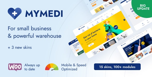 MyMedi (v1.6.6) 响应式WooCommerce WordPress主题 - 医疗健康商城解决方案