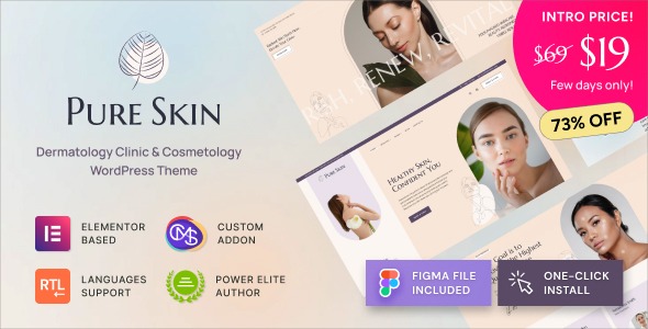 Pure Skin (v1.0.1) 皮肤科诊所与美容WordPress主题