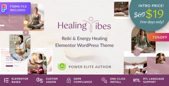 Healing Vibes v1.1.1 灵气治疗与冥想辅导WordPress主题