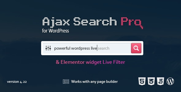 Ajax Search Pro (v4.27.1) - WordPress实时搜索与筛选插件