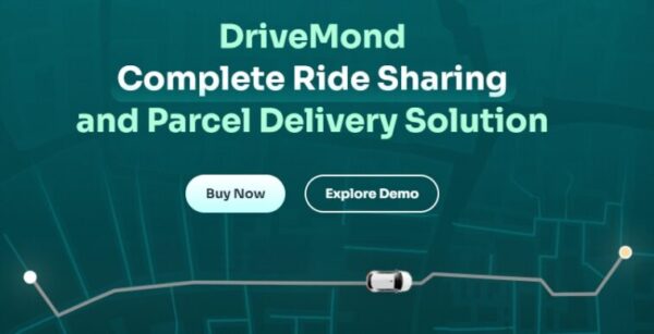 DriveMond v2.4 乘车共享和包裹递送解决方案脚本 - 专业的共享出行与物流配送系统