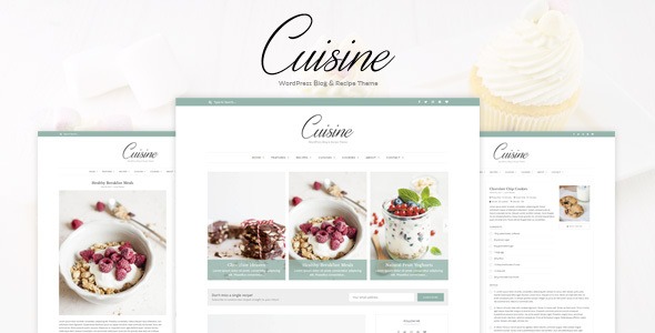 Cuisine v1.13.6 WordPress博客与食谱主题 - 美食博客的最佳选择