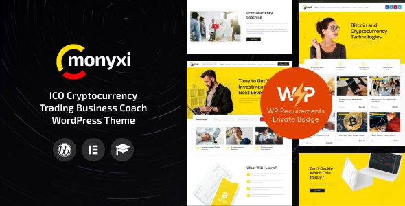Monyxi (v1.1.7) ICO加密货币交易商业教练WordPress主题