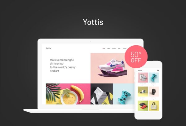 Yottis v1.0.8 个人创意作品集WordPress主题 + 商店