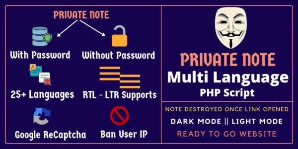 Privy – 多语言私密笔记PHP脚本 2022年5月11日发布