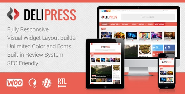DeliPress v3.9 Magazine and Review WordPress Theme - 杂志与评论WordPress主题