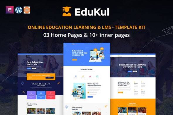 Edukul – 在线学习与教育模板套件（Online Learning & Education Template Kit）