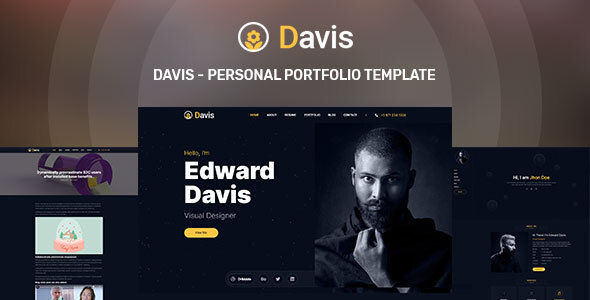 Davis (v1.0.0) 个人作品集模板