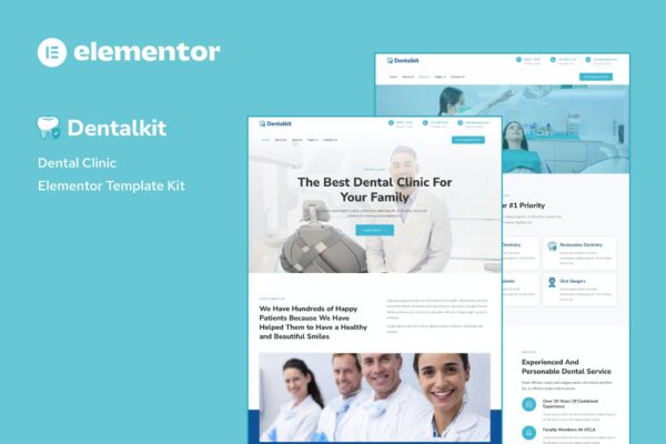 Dentistkit – 牙科诊所Elementor模板套件
