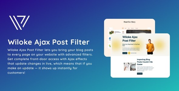 Wiloke Ajax Post Filter v1.0 - WordPress文章AJAX筛选插件