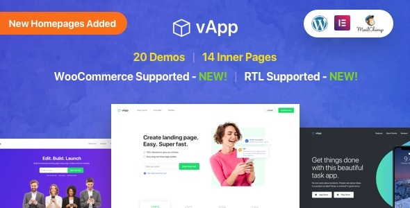 vApp v4.2 App Landing Page WordPress Theme - 应用落地页主题