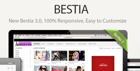 Bestia v3.4.0 响应式WordPress视频管主题