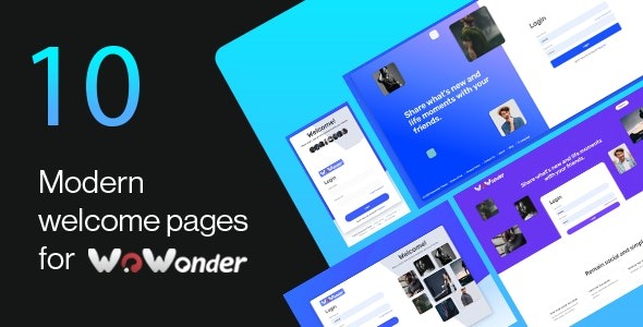 Wonderful v1.4.2 终极欢迎页面主题 For WoWonder