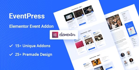 EventPress v1.0.7 Elementor Events Addon - WordPress活动管理插件