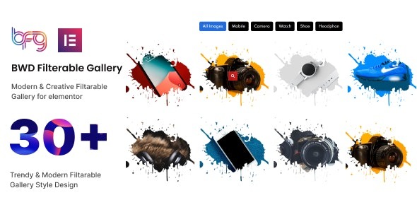 BWD Filterable Gallery addon for elementor v1.0 - Elementor可过滤画廊插件