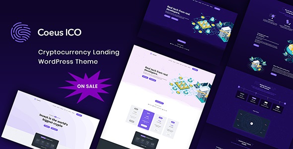 Coeus v.1.2.0 Cryptocurrency Landing Page WordPress Theme - 加密货币落地页WordPress主题