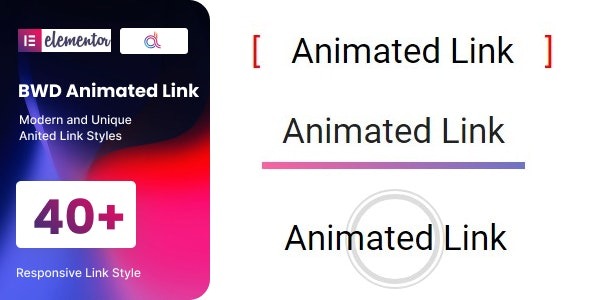 BWD Animated Link for elementor v1.0 - Elementor动画链接插件